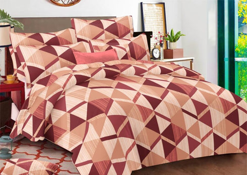 Eira 100% Cotton King Size Bed Sheet Set with Pillow Covers by Florida