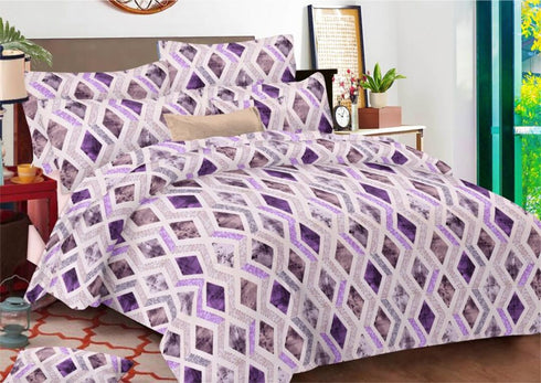 Eira 100% Cotton King Size Bed Sheet Set with Pillow Covers by Florida