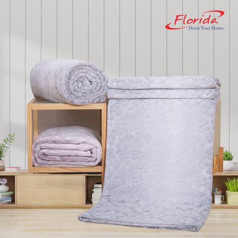 Flurry Super Soft Flannel Single & Double bed AC Blanket for Summer