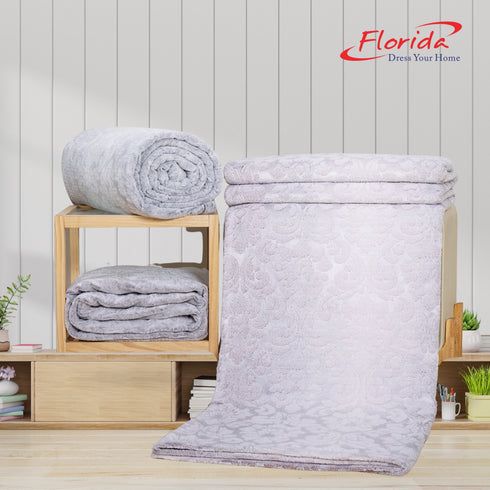 Flurry Super Soft Flannel Single & Double bed AC Blanket for Summer