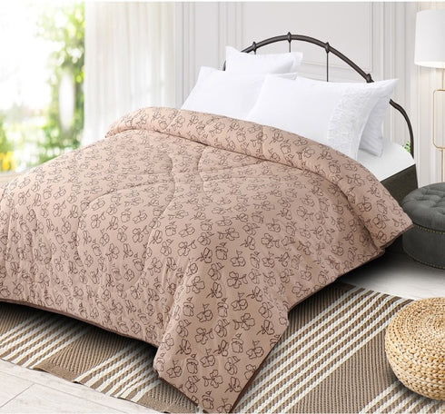 Flora Comforter with Solid Border for Single & Double Bed