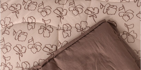 Flora Comforter with Solid Border for Single & Double Bed