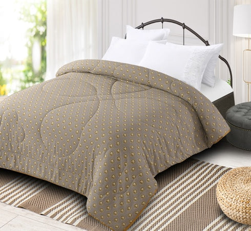 Flora Comforter with Solid Border for Single & Double Bed