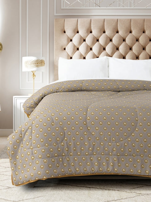 Flora Comforter with Solid Border for Single & Double Bed