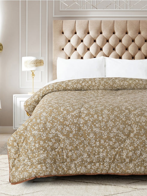 Flora Comforter with Solid Border for Single & Double Bed