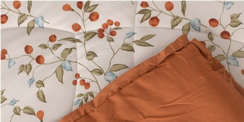 Flora Comforter with Solid Border for Single & Double Bed