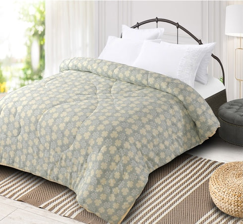 Flora Comforter with Solid Border for Single & Double Bed