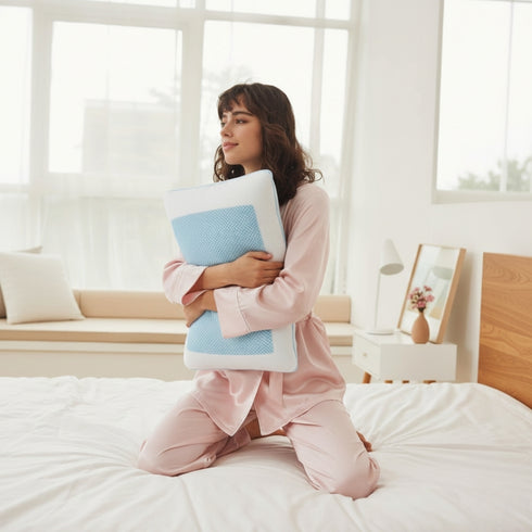 Florida Sleep Orthosleep Cool Gel Pillow – Cooling Memory Foam Pillow for Neck Support