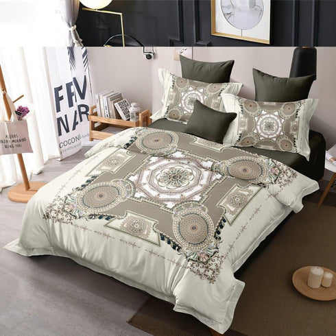 Harvey Bed Cover Set with 2 Pillow Covers for King Size Bed by Florida