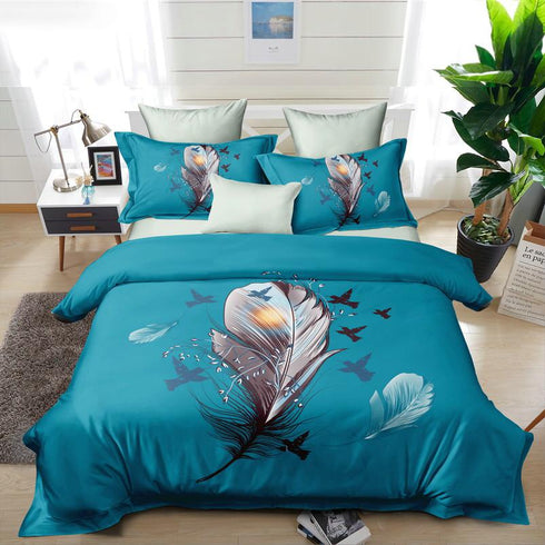 Harvey Bed Cover Set with 2 Pillow Covers for King Size Bed by Florida