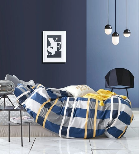 Heritage 100% Cotton King Size AC Comforter Set with Bed Sheet & Pillow Covers