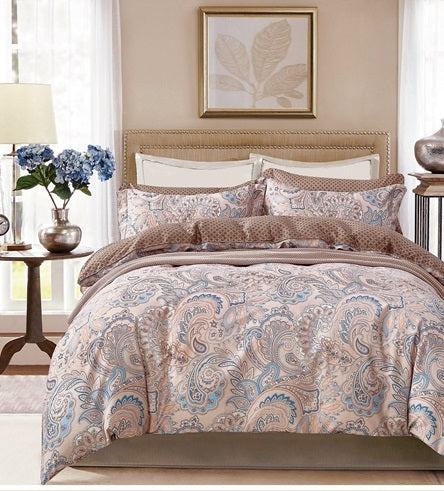 Heritage 100% Cotton King Size AC Comforter Set with Bed Sheet & Pillow Covers