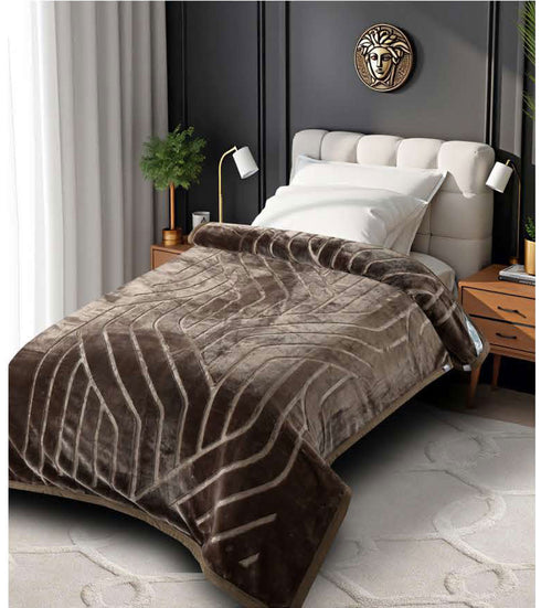 Italia Super Soft 2 Ply Double Bed Mink Blanket for Winter