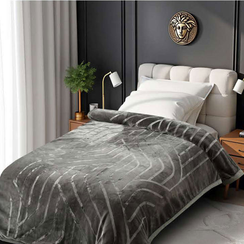 Italia Super Soft 2 Ply Single Bed Mink Blanket for Winter
