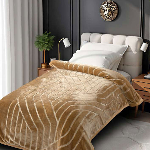 Italia Super Soft 2 Ply Single Bed Mink Blanket for Winter
