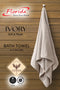 Ivory by Florida 100% Pure Cotton 400 GSM Bath Towel