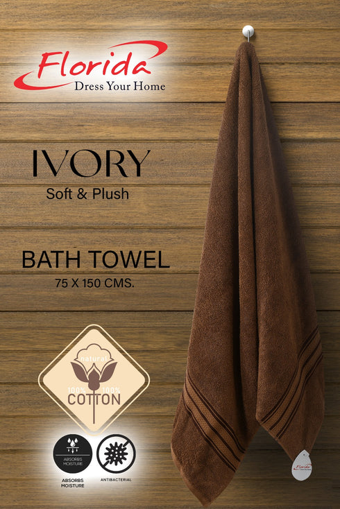 Ivory by Florida 100% Pure Cotton 400 GSM Bath Towel