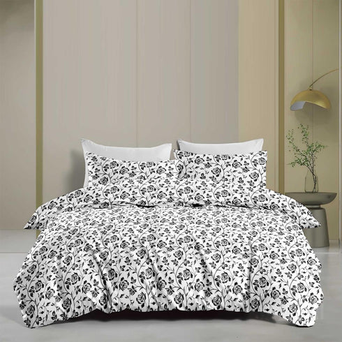Jasper Cotton Bed Sheet Set with Pillow Covers by Florida
