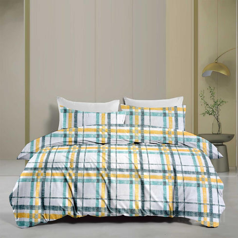 Jasper Cotton Bed Sheet Set with Pillow Covers by Florida
