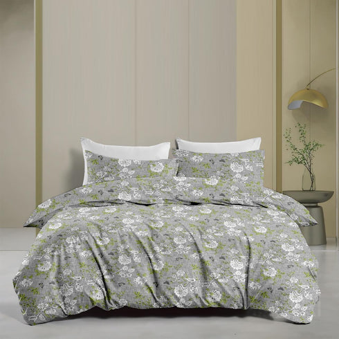 Jasper Cotton Bed Sheet Set with Pillow Covers by Florida