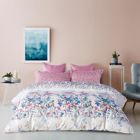 Mist Perfume King Size Bed Sheet Set by Florida with 2 Pillow Covers