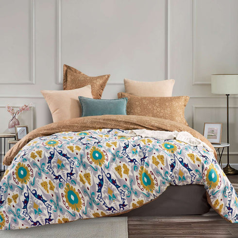 Mist Perfume King Size Bed Sheet Set by Florida with 2 Pillow Covers