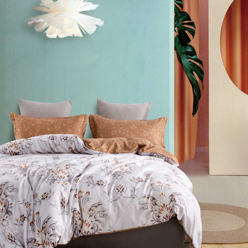 Mist Perfume King Size Bed Sheet Set by Florida with 2 Pillow Covers