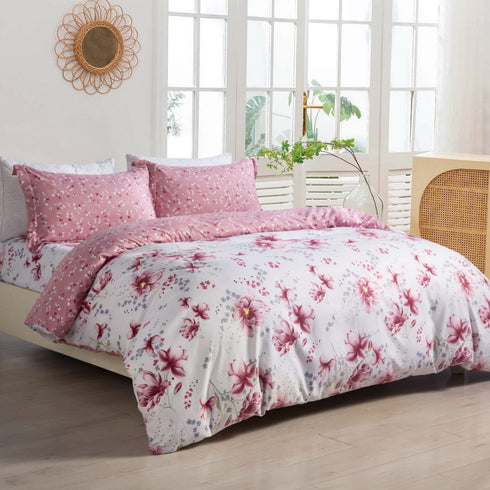 Mist Perfume King Size Bed Sheet Set by Florida with 2 Pillow Covers