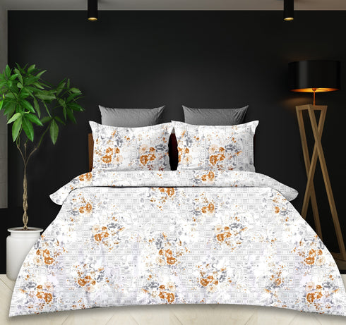 Marble ARC 400 TC Premium Cotton Bed Sheet by Florida