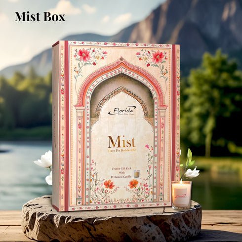 Mist Box by Florida - Double Bedsheet Set with Perfume Candle and Pillow Covers