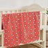 Florida All Season AC Baby Blanket Swaddler Wrapper Flannel Soft and Comfortable for 0-5 Years Baby Girls and Boys with Monkey Print - Coral