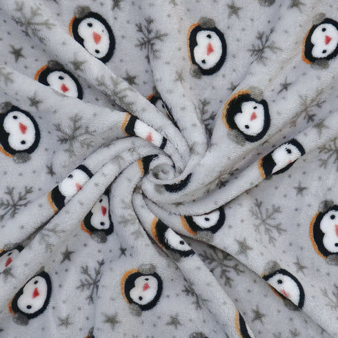 Florida All Season AC Baby Blanket Swaddler Wrapper Flannel Soft and Comfortable for 0-5 Years Baby Girls and Boys with Monkey Print - Grey