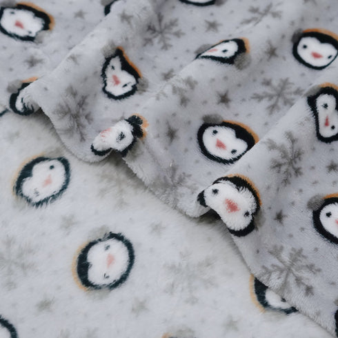 Florida All Season AC Baby Blanket Swaddler Wrapper Flannel Soft and Comfortable for 0-5 Years Baby Girls and Boys with Monkey Print - Grey