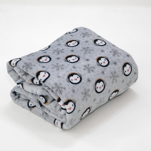 Florida All Season AC Baby Blanket Swaddler Wrapper Flannel Soft and Comfortable for 0-5 Years Baby Girls and Boys with Monkey Print - Grey