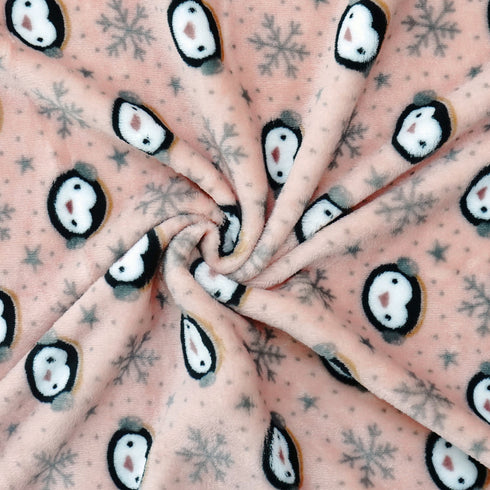 Florida All Season AC Baby Blanket Swaddler Wrapper Flannel Soft and Comfortable for 0-5 Years Baby Girls and Boys with Monkey Print - Mauve