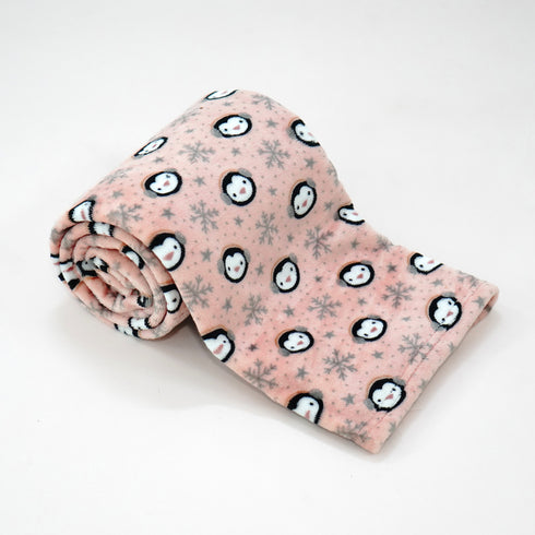 Florida All Season AC Baby Blanket Swaddler Wrapper Flannel Soft and Comfortable for 0-5 Years Baby Girls and Boys with Monkey Print - Mauve