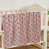 Florida All Season AC Baby Blanket Swaddler Wrapper Flannel Soft and Comfortable for 0-5 Years Baby Girls and Boys with Monkey Print - Mauve