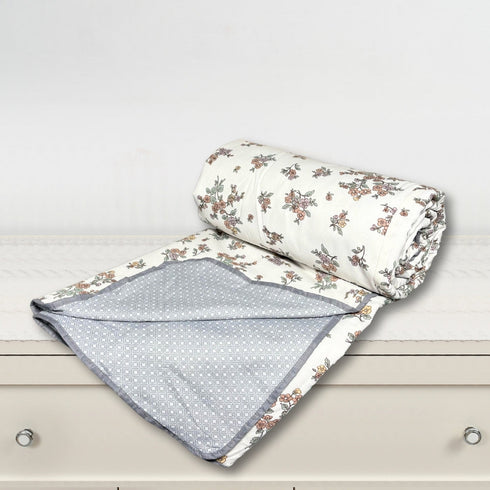 Florida Nova Ultra-Light Cotton Rich Super Soft Reversible Summer Dohar (Top Sheet) for Single & Double Bed