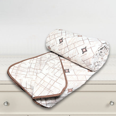 Florida Nova Ultra-Light Cotton Rich Super Soft Reversible Summer Dohar (Top Sheet) for Single & Double Bed