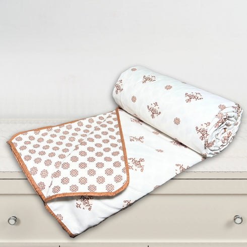 Florida Nova Ultra-Light Cotton Rich Super Soft Reversible Summer Dohar (Top Sheet) for Single & Double Bed