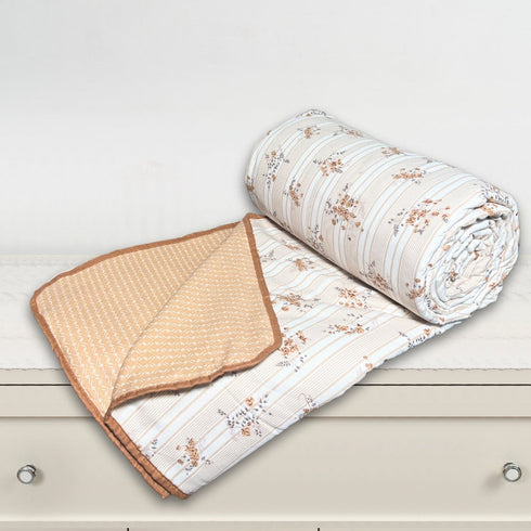 Florida Nova Ultra-Light Cotton Rich Super Soft Reversible Summer Dohar (Top Sheet) for Single & Double Bed