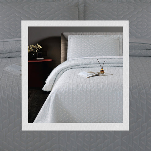 Oslo Jacquard Bedcover Set with 2 Pillow Covers for King Size Bed by Florida