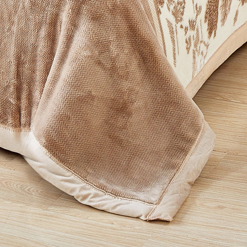 Orlando 2 Py Interweave Mink Double Bed Blanket for Heavy Winter