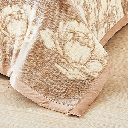 Orlando 2 Py Interweave Mink Double Bed Blanket for Heavy Winter