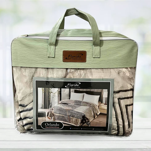 Orlando 2 Py Interweave Mink Double Bed Blanket for Heavy Winter