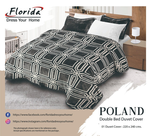 Florida's Poland Double Bed Warm Duvet Cover with Zipper for Quilt (Rajai) Comforter & Blanket