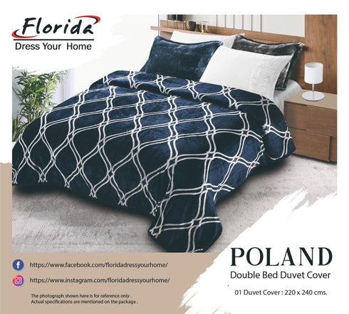 Florida's Poland Double Bed Warm Duvet Cover with Zipper for Quilt (Rajai) Comforter & Blanket