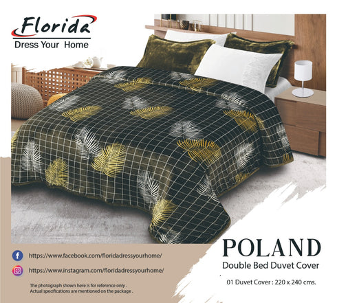 Florida's Poland Double Bed Warm Duvet Cover with Zipper for Quilt (Rajai) Comforter & Blanket