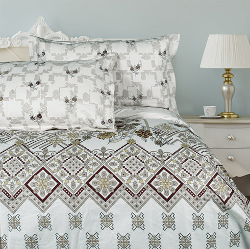 Rangriti King Size 100% Pure Cotton Bed Sheet Set with Pillow Covers by Florida