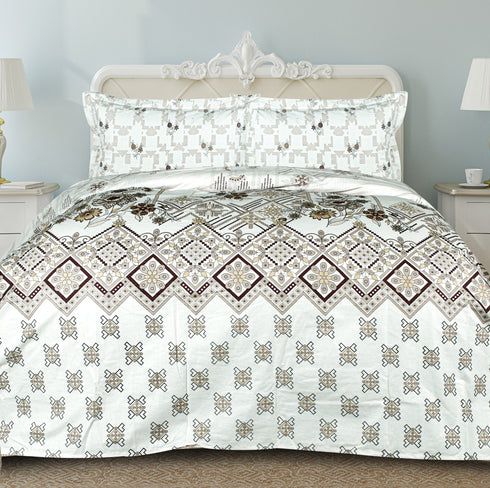 Rangriti King Size 100% Pure Cotton Bed Sheet Set with Pillow Covers by Florida